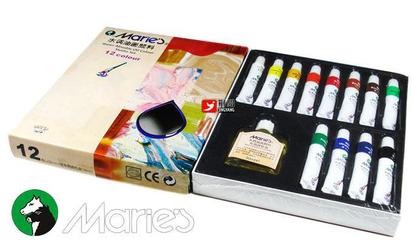 【马利12色水调油画颜料套装 马利油画颜料 5012A】价格_厂家_图片 -