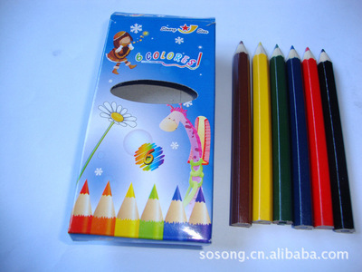 【3.5寸 迷你彩色铅笔】价格,厂家,图片,铅笔,浙江松阳金星文教用品-